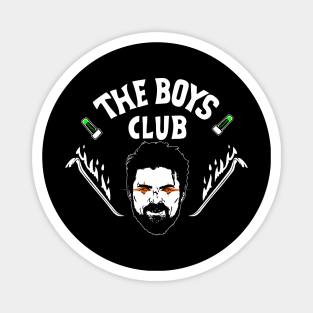 Boys Club Superhero 80's Logo Parody Magnet